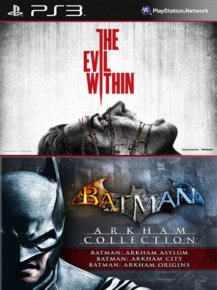 4 juegos en 1 Batman Arkham Collection Mas The Evil Within PS3 | Store  Games Paraguay | Venta de juegos Digitales PS3 PS4 Ofertas