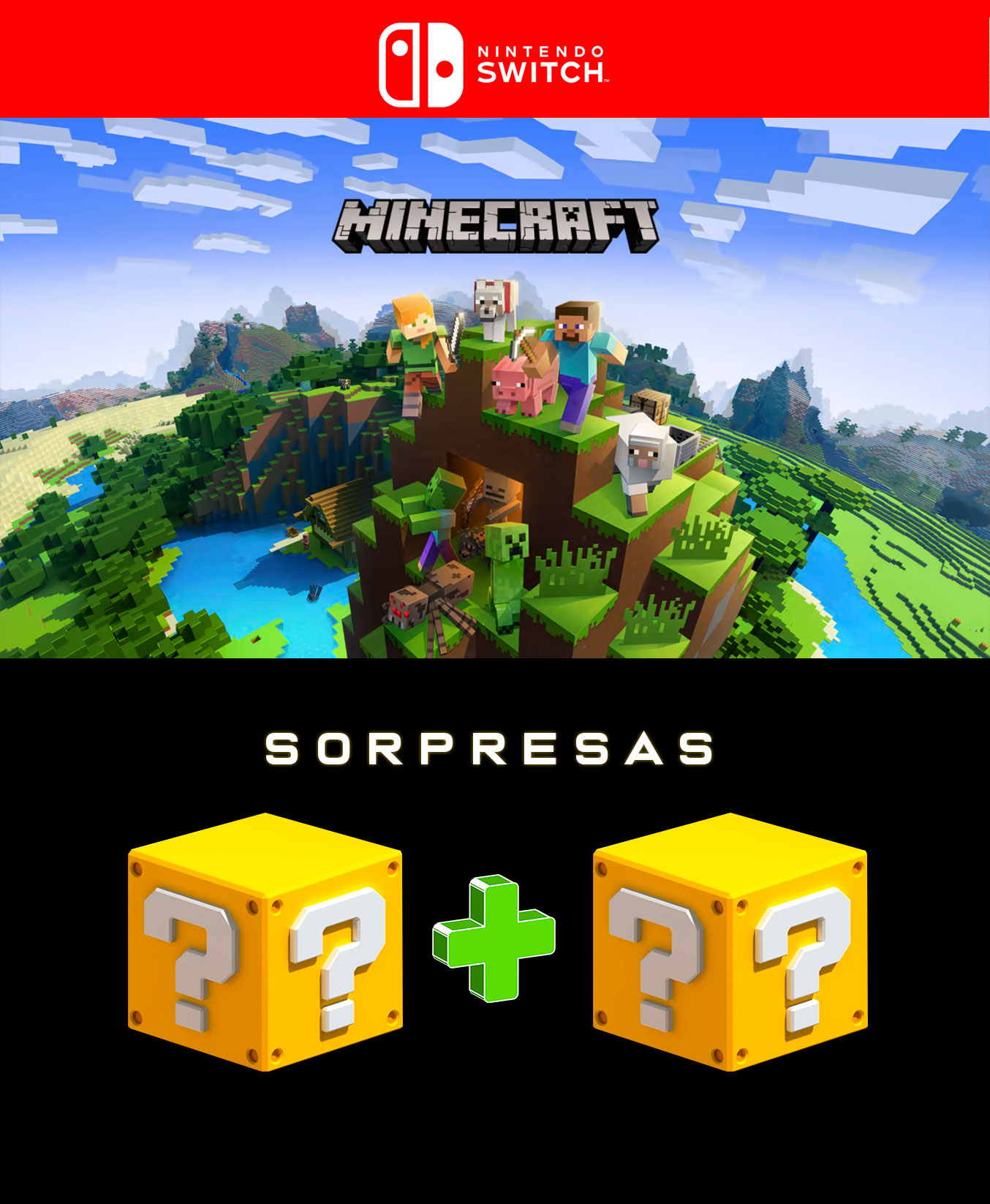 Jogo Minecraft Nintendo Switch no Paraguai - Atacado Games - Paraguay