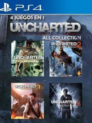 4 JUEGOS EN 1 UNCHARTED ALL COLLECTION FULL ESPAÑOL PS4